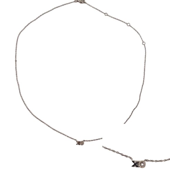 Sterling Silver XO Dainty Chain Necklace - Picture 1 of 6